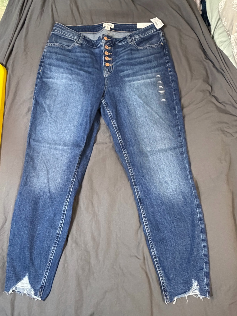 NWT Maurices Super Skinny Ankle Jeans 16W Regular High Rise Stretch